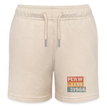 60. Geburtstag Flawless since 03/1966 - Kinder Organic Joggingshorts Mini Bolter von Stanley/Stella - Natur - Vorne