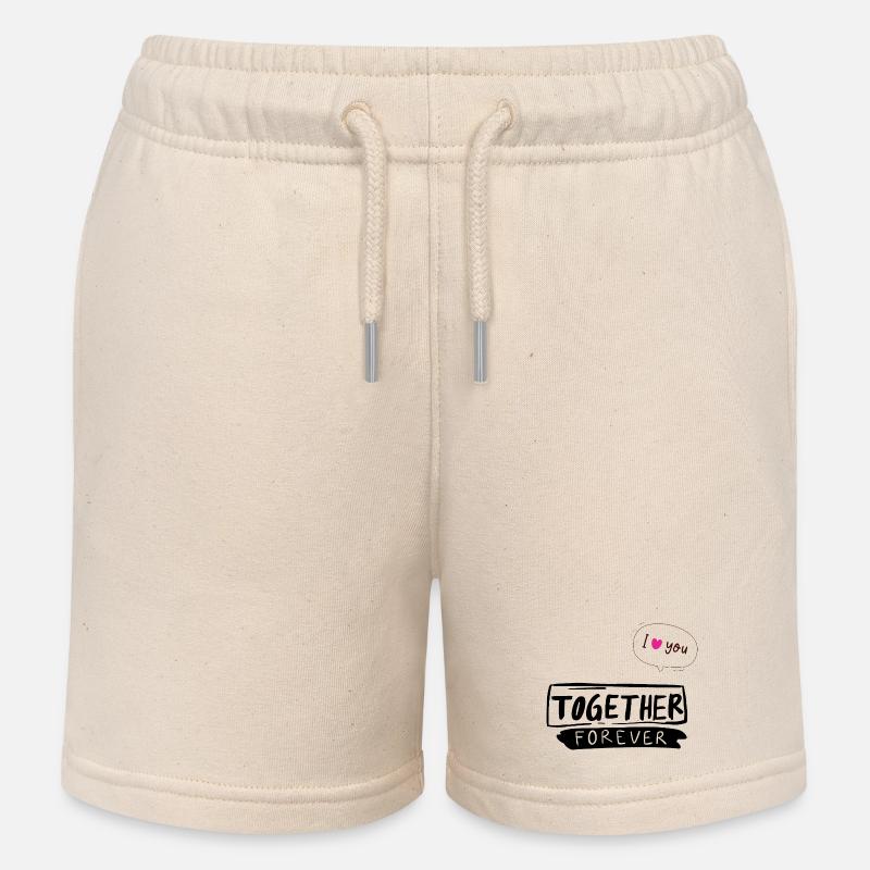 Together Forever - Short de jogging enfant bio Stanley/Stella - écru doux