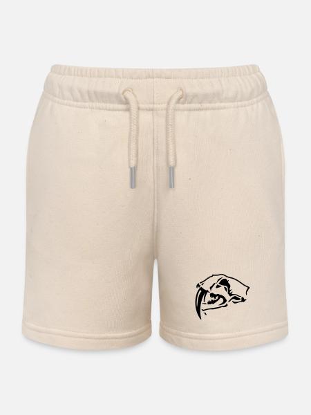 Crâne de tigre à dents de sabre - Short de jogging enfant bio Stanley/Stella - écru doux