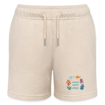 Unterwasserfreunde - Kinder Organic Joggingshorts Mini Bolter von Stanley/Stella - Natur - Vorne