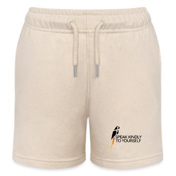Parrot - Speak kindly to yourself - Kinder Organic Joggingshorts Mini Bolter von Stanley/Stella - Natur - Vorne