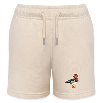Mandarinente - Kinder Organic Joggingshorts Mini Bolter von Stanley/Stella - Natur - Vorne