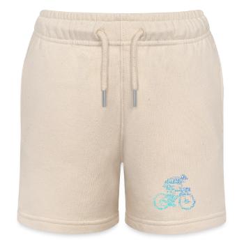 Idée cadeau pour un vélo de route avec vélo de route - Short de jogging enfant bio Stanley/Stella - écru doux - Devant