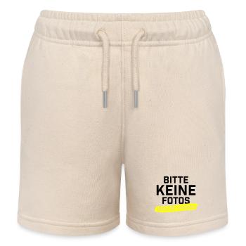 Bitte keine Fotos ich bin krankgeschrieben - Kinder Organic Joggingshorts Mini Bolter von Stanley/Stella - Natur - Vorne