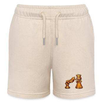 Schach - Kinder Organic Joggingshorts Mini Bolter von Stanley/Stella - Natur - Vorne