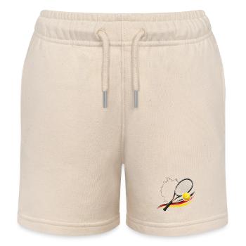 Tennisflagge Deutschland Kraft - Kinder Organic Joggingshorts Mini Bolter von Stanley/Stella - Natur - Vorne