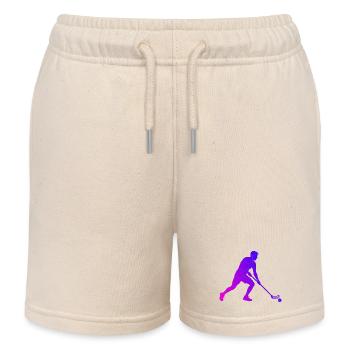 Les joueurs de floorball et de floorball vont ensemble - Short de jogging enfant bio Stanley/Stella - écru doux - Devant