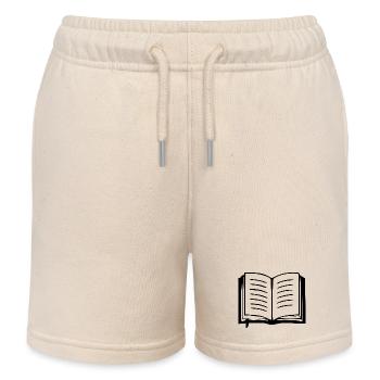 Buch Bücher lesen Geschenk - Kinder Organic Joggingshorts Mini Bolter von Stanley/Stella - Natur - Vorne