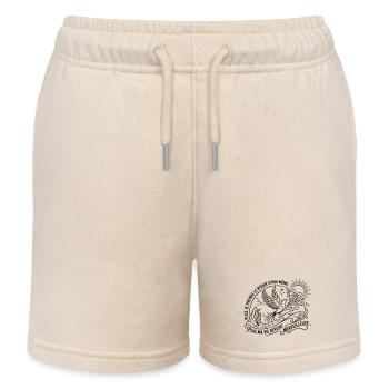 Plus je prends le risque d'être moi même, Plus ma  - Short de jogging enfant bio Stanley/Stella - écru doux - Devant