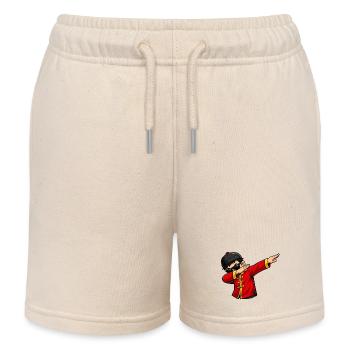 Dabbing Chinese - Kinder Organic Joggingshorts Mini Bolter von Stanley/Stella - Natur - Vorne