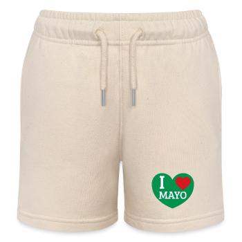 I Love Mayo - Kids Organic Sweat Shorts by Stanley/Stella - soft Ecru - Front