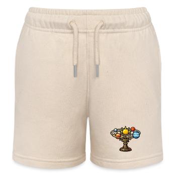 Sonnenorbital auf Bronzestiel - Kinder Organic Joggingshorts Mini Bolter von Stanley/Stella - Natur - Vorne