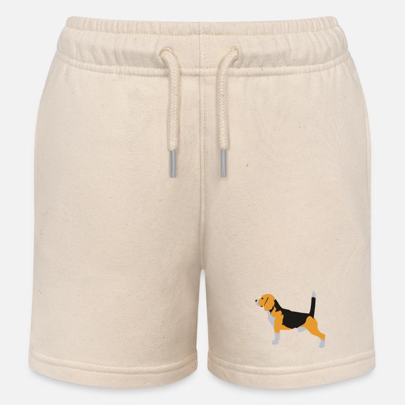 Beagle - Short de jogging enfant bio Stanley/Stella - écru doux