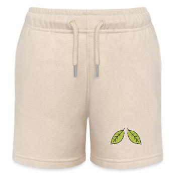 zwei Blätter blatt grün symbol - Kinder Organic Joggingshorts Mini Bolter von Stanley/Stella - Natur - Vorne