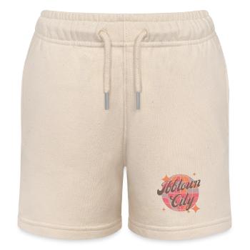 Ibbtown City Retro Vintage Ibbenbüren Rockcity - Kinder Organic Joggingshorts Mini Bolter von Stanley/Stella - Natur - Vorne