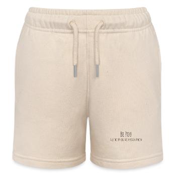 Sei du selbst | Selbstliebe - Kinder Organic Joggingshorts Mini Bolter von Stanley/Stella - Natur - Vorne