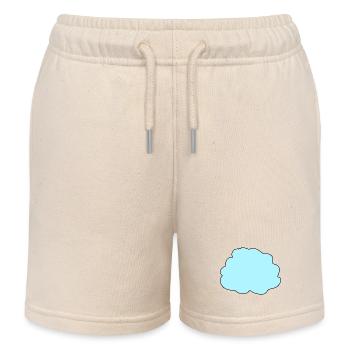 Icône bleu nuage - Short de jogging enfant bio Stanley/Stella - écru doux - Devant