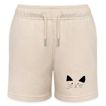 Katze Tier Haustier - Kinder Organic Joggingshorts Mini Bolter von Stanley/Stella - Natur - Vorne