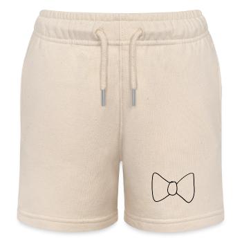 Bow Symbol Clothing - Kids Organic Sweat Shorts by Stanley/Stella - soft Ecru - Front