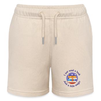 Ich brauche nur ein Buch und ein bisschen Magie - Kinder Organic Joggingshorts Mini Bolter von Stanley/Stella - Natur - Vorne