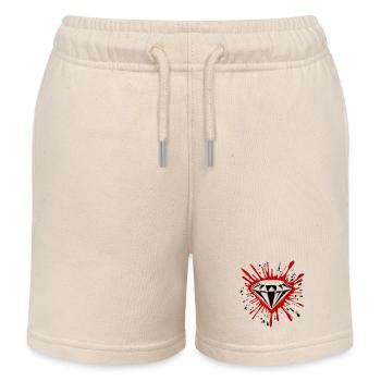 Diamant, Symbole, Pierre Précieuse - Short de jogging enfant bio Stanley/Stella - écru doux - Devant