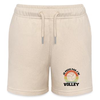 Je peux pas j ai Volley Humour cadeau - Short de jogging enfant bio Stanley/Stella - écru doux - Devant