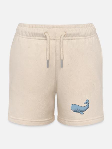 Sperm Whale - Kinder Organic Joggingshorts Mini Bolter von Stanley/Stella - Natur