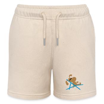 hund - Kinder Organic Joggingshorts Mini Bolter von Stanley/Stella - Natur - Vorne