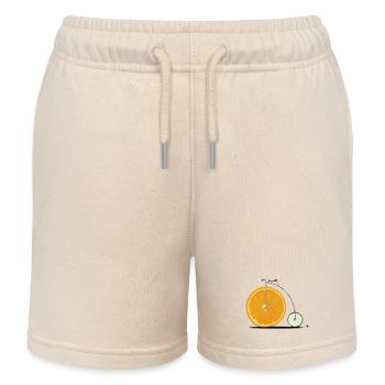 Fruit Bicycle - Kids Organic Sweat Shorts by Stanley/Stella - soft Ecru - Front