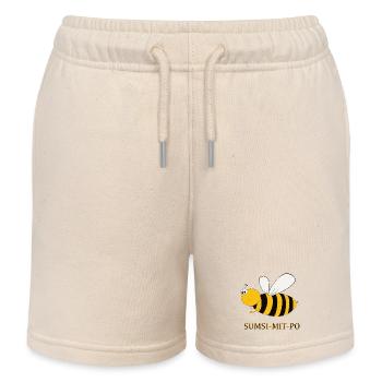 Honigbiene Sumsi Optimismus  - Kinder Organic Joggingshorts Mini Bolter von Stanley/Stella - Natur - Vorne