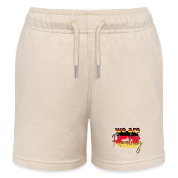 Wir sind Realität - Brandenburger Tor - Kinder Organic Joggingshorts Mini Bolter von Stanley/Stella - Natur - Vorne