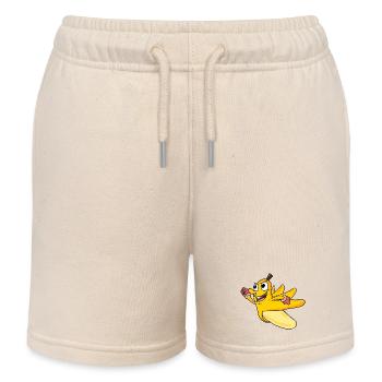 Banane - Short de jogging enfant bio Stanley/Stella - écru doux - Devant
