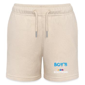 Dieser Junge hat Lösungen - Kinder Organic Joggingshorts Mini Bolter von Stanley/Stella - Natur - Vorne