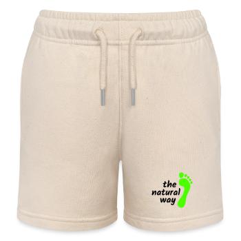 Pieds nus - La voie naturelle 2023 - Short de jogging enfant bio Stanley/Stella - écru doux - Devant