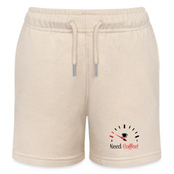 Brauche Kaffee 1 - Kinder Organic Joggingshorts Mini Bolter von Stanley/Stella - Natur - Vorne