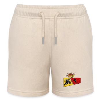 Superhelden-Pop-Art-Tafel - Kinder Organic Joggingshorts Mini Bolter von Stanley/Stella - Natur - Vorne