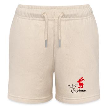 Mon premier Noël - Short de jogging enfant bio Stanley/Stella - écru doux - Devant