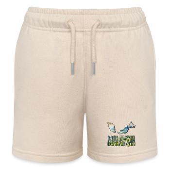 Aquarell Landkarte Malaysia - Kinder Organic Joggingshorts Mini Bolter von Stanley/Stella - Natur - Vorne