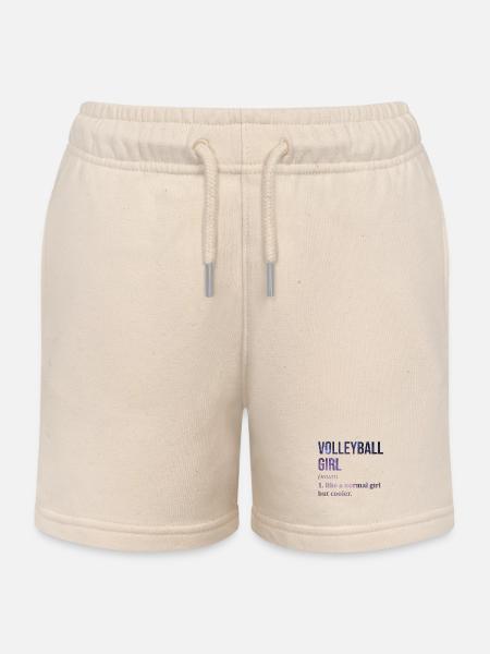 Volleyball Volleyball Volleyball - Kinder Organic Joggingshorts Mini Bolter von Stanley/Stella - Natur