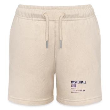 Basketball Basketball Basketball - Kinder Organic Joggingshorts Mini Bolter von Stanley/Stella - Natur - Vorne