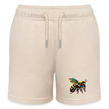 Biene - Kinder Organic Joggingshorts Mini Bolter von Stanley/Stella - Natur - Vorne