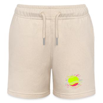 Tennisball Retrowave - Kinder Organic Joggingshorts Mini Bolter von Stanley/Stella - Natur - Vorne