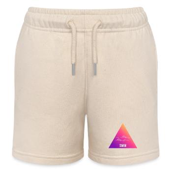 Natation Gradient Triangle Vagues - Short de jogging enfant bio Stanley/Stella - écru doux - Devant