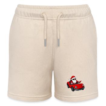 Autofahrer Weihnachten - Kinder Organic Joggingshorts Mini Bolter von Stanley/Stella - Natur - Vorne