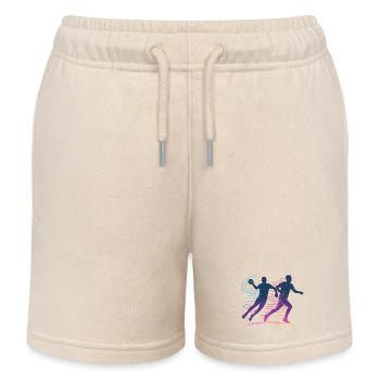 Handball Neon Player, Fast Attack, Team - Kids Organic Sweat Shorts by Stanley/Stella - soft Ecru - Front