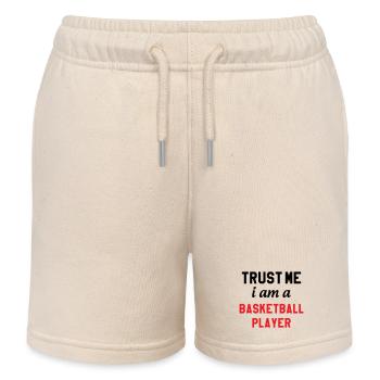 Vertrau mir, ich bin Basketballspieler - Kinder Organic Joggingshorts Mini Bolter von Stanley/Stella - Natur - Vorne