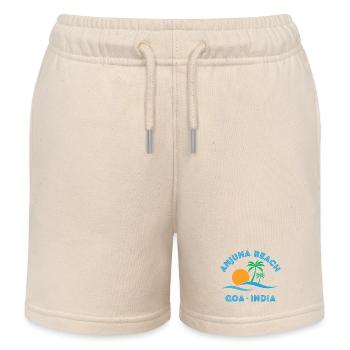 Anjuna Beach Goa Sonnenuntergang - Kinder Organic Joggingshorts Mini Bolter von Stanley/Stella - Natur - Vorne