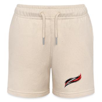 Design sportif du maillot Effet dynamique - Short de jogging enfant bio Stanley/Stella - écru doux - Devant