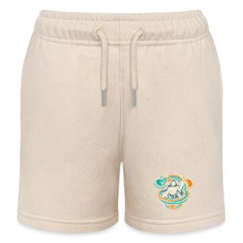 Dragon Skeleton - Kids Organic Sweat Shorts by Stanley/Stella - soft Ecru - Front