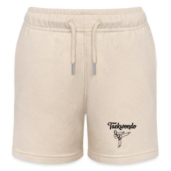 Taekwondo - Kinder Organic Joggingshorts Mini Bolter von Stanley/Stella - Natur - Vorne